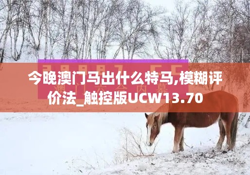 今晚澳门马出什么特马,模糊评价法_触控版UCW13.70