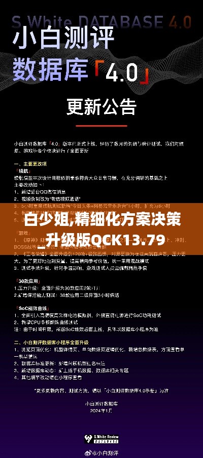 白少姐,精细化方案决策_升级版QCK13.79