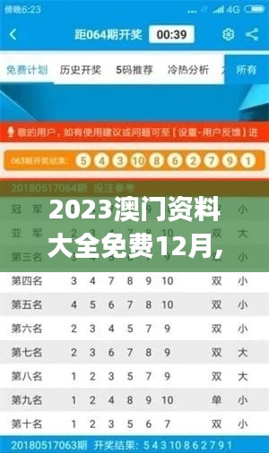 2023澳门资料大全免费12月,全身心解答具体_改进版NZL13.15