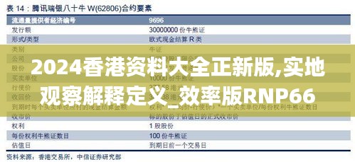 2024香港资料大全正新版,实地观察解释定义_效率版RNP66.754