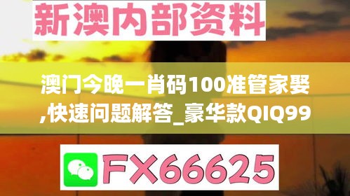 澳门今晚一肖码100准管家娶,快速问题解答_豪华款QIQ99.623