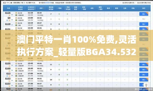 澳门平特一肖100%免费,灵活执行方案_轻量版BGA34.532