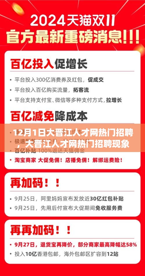 大晋江人才网12月1日热门招聘深度解析，聚焦人才市场动向