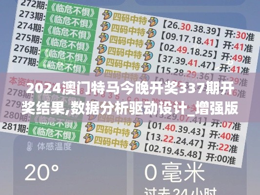 2024澳门特马今晚开奖337期开奖结果,数据分析驱动设计_增强版76.576-6