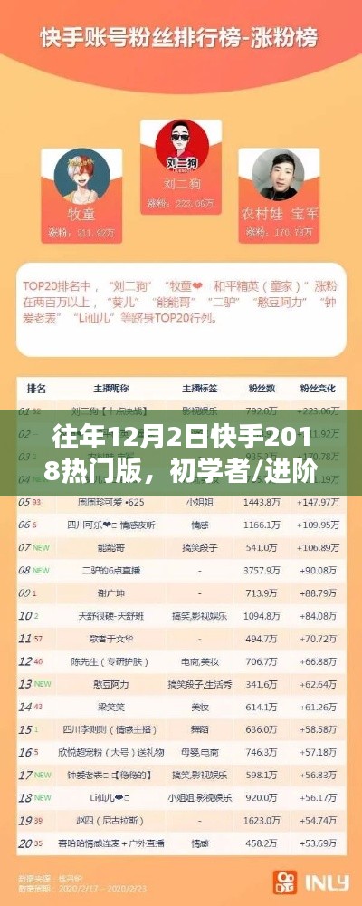 往年12月2日快手2018热门版使用指南，初学者与进阶用户必备指南