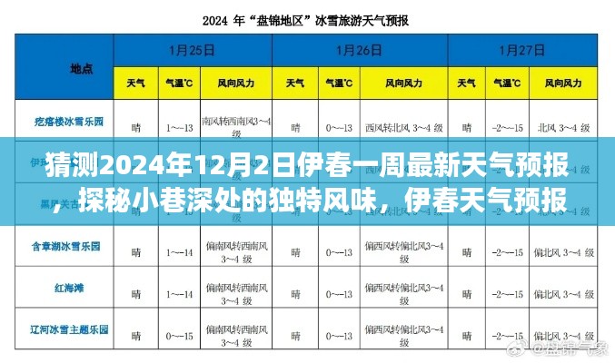 伊春天气预报揭秘，小巷深处的独特风味与隐藏美食秘境，2024年12月最新预测