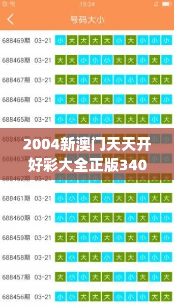 2004新澳门天天开好彩大全正版340期,实时解析说明_Mixed69.601-6