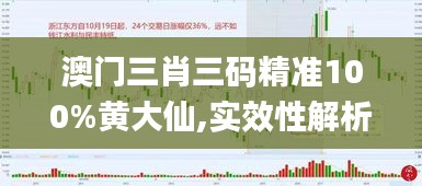 澳门三肖三码精准100%黄大仙,实效性解析解读策略_超值版4.819