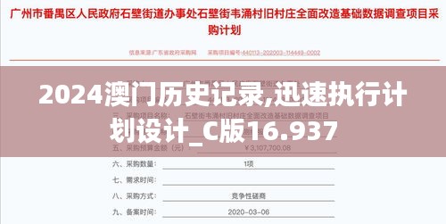 2024澳门历史记录,迅速执行计划设计_C版16.937