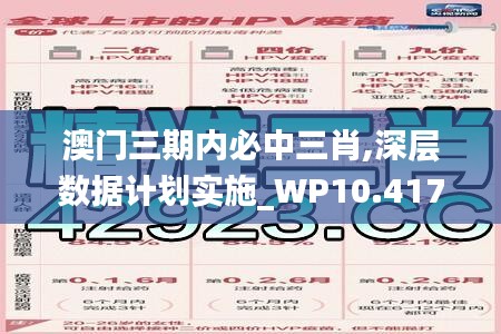 澳门三期内必中三肖,深层数据计划实施_WP10.417