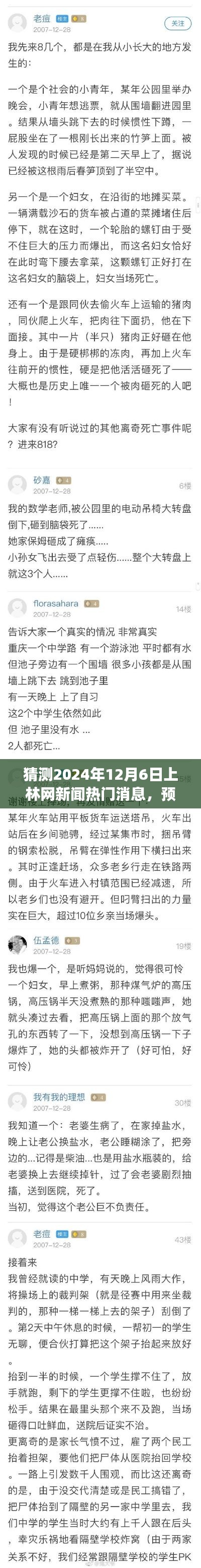 揭秘上林网新闻热门消息，预测未来大事件，揭晓2024年热点话题，时间锁定在12月6日