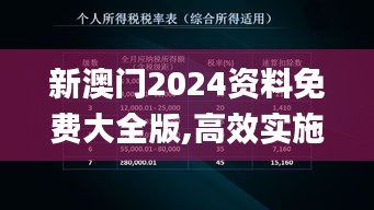 新澳门2024资料免费大全版,高效实施方法分析_Tablet9.485