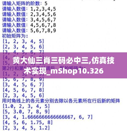 黄大仙三肖三码必中三,仿真技术实现_mShop10.326