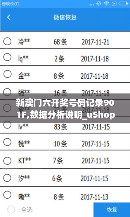 新澳门六开奖号码记录901F,数据分析说明_uShop5.133