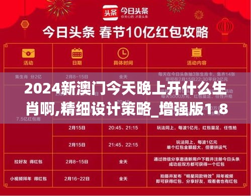 2024新澳门今天晚上开什么生肖啊,精细设计策略_增强版1.840