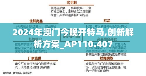 2024年澳门今晚开特马,创新解析方案_AP110.407