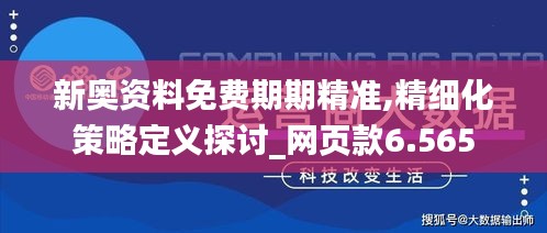 新奥资料免费期期精准,精细化策略定义探讨_网页款6.565