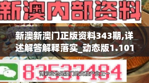 新澳新澳门正版资料343期,详述解答解释落实_动态版1.101