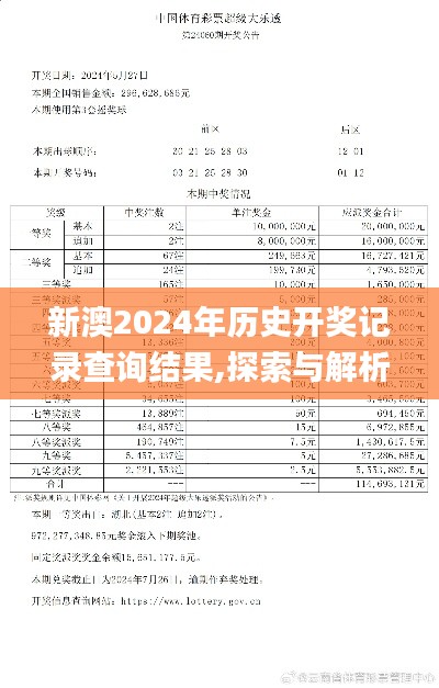 新澳2024年历史开奖记录查询结果,探索与解析_高级版1.256