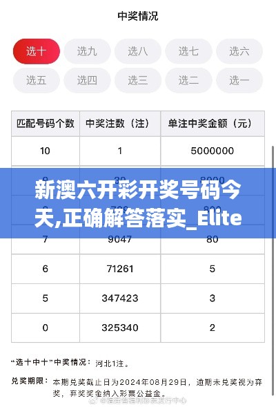 新澳六开彩开奖号码今天,正确解答落实_Elite4.834