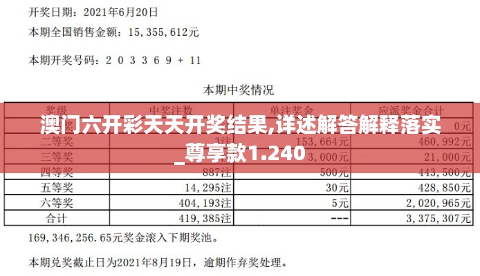 澳门六开彩天天开奖结果,详述解答解释落实_尊享款1.240