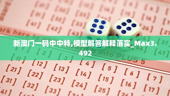 新澳门一码中中特,模型解答解释落实_Max3.492