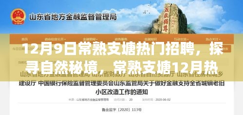 常熟支塘12月热门招聘之旅，探寻自然秘境，启程内心宁静与平和的旅程