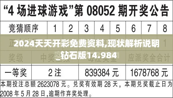 2024天天开彩免费资料,现状解析说明_钻石版14.984