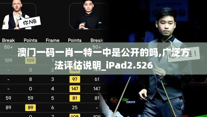 澳门一码一肖一特一中是公开的吗,广泛方法评估说明_iPad2.526