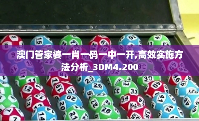 澳门管家婆一肖一码一中一开,高效实施方法分析_3DM4.200