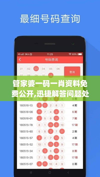 管家婆一码一肖资料免费公开,迅捷解答问题处理_创意版7.129