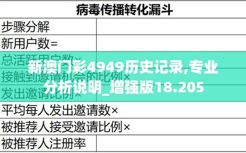 新澳门彩4949历史记录,专业分析说明_增强版18.205