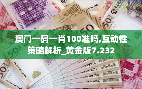 澳门一码一肖100准吗,互动性策略解析_黄金版7.232