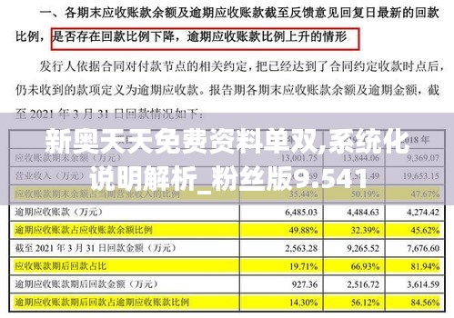 新奥天天免费资料单双,系统化说明解析_粉丝版9.541