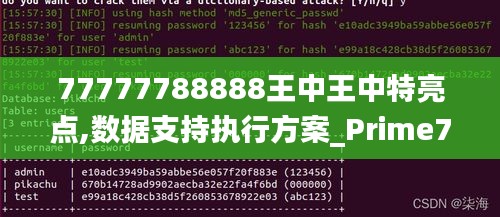 77777788888王中王中特亮点,数据支持执行方案_Prime7.684