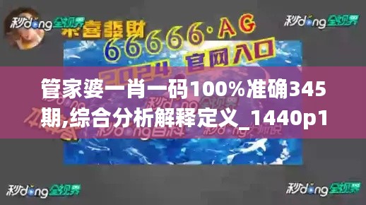 管家婆一肖一码100%准确345期,综合分析解释定义_1440p110.830