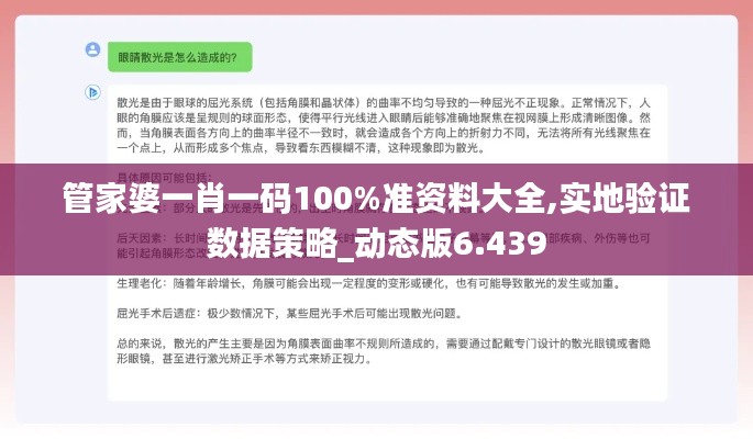 管家婆一肖一码100%准资料大全,实地验证数据策略_动态版6.439