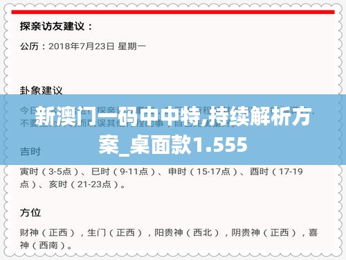 新澳门一码中中特,持续解析方案_桌面款1.555