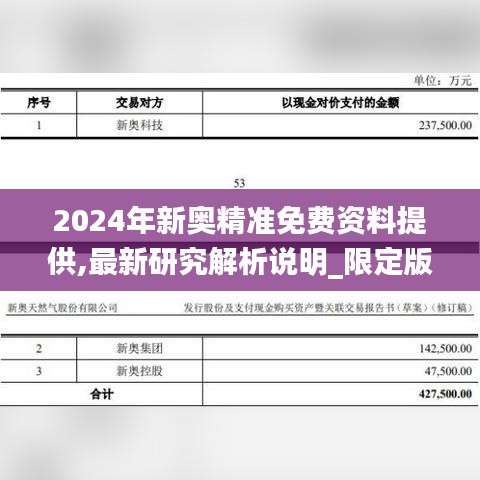 2024年新奥精准免费资料提供,最新研究解析说明_限定版1.682