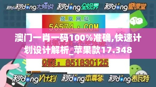 澳门一肖一码100%准确,快速计划设计解析_苹果款17.348