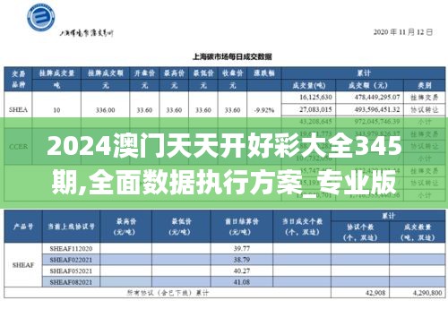 2024澳门天天开好彩大全345期,全面数据执行方案_专业版1.269