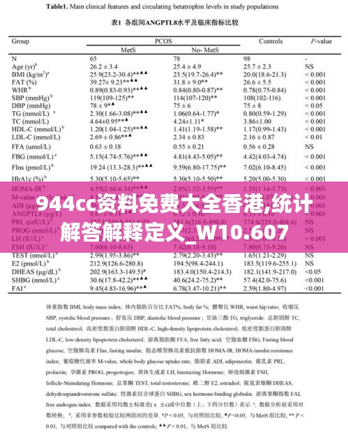 944cc资料免费大全香港,统计解答解释定义_W10.607