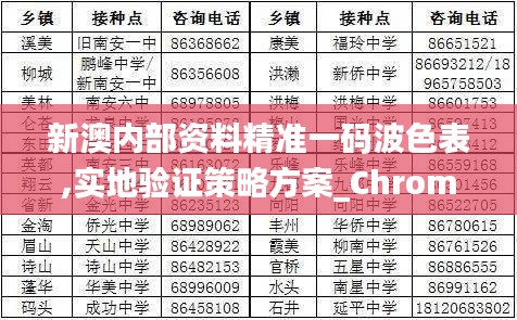 新澳内部资料精准一码波色表,实地验证策略方案_ChromeOS1.848