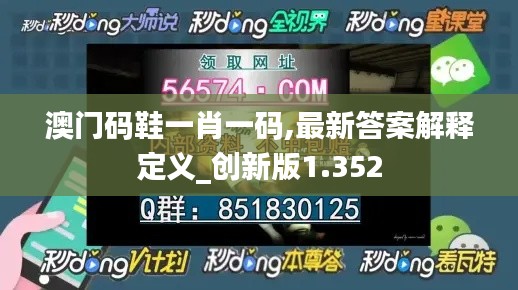 澳门码鞋一肖一码,最新答案解释定义_创新版1.352