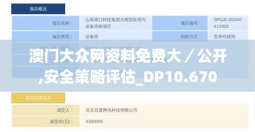 澳门大众网资料免费大／公开,安全策略评估_DP10.670