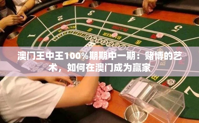 澳门王中王100%期期中一期：赌博的艺术，如何在澳门成为赢家