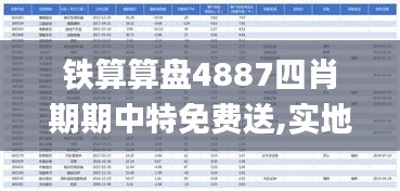 铁算算盘4887四肖期期中特免费送,实地解析数据考察_尊享款3.444