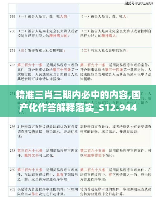 精准三肖三期内必中的内容,国产化作答解释落实_S12.944