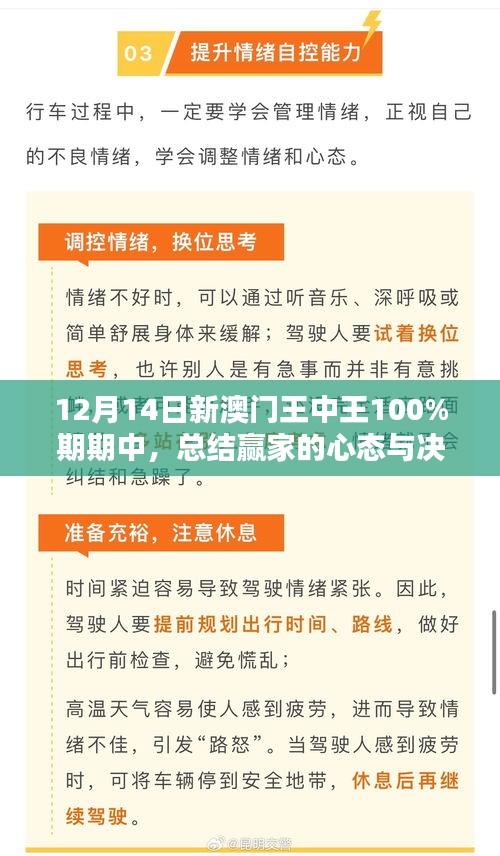 12月14日新澳门王中王100%期期中，总结赢家的心态与决策