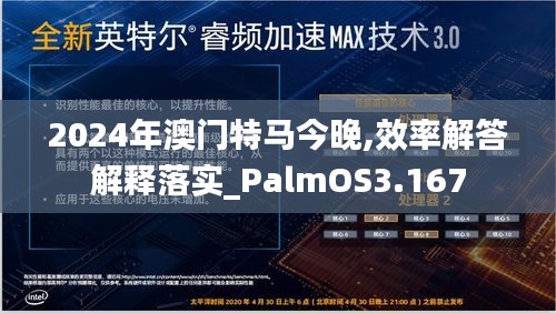 2024年澳门特马今晚,效率解答解释落实_PalmOS3.167